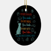 あなたが作るすべての食事を作るすべてのスナック私はWになる セラミックオーナメント (右)