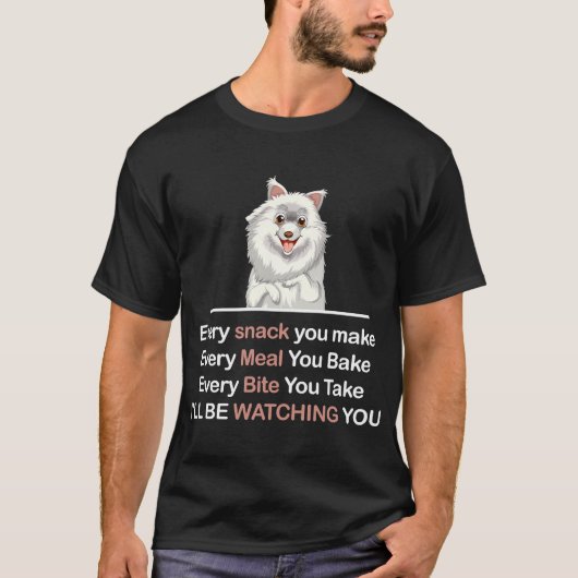 あなたが作るすべての食事を作るすべての軽食を少しずつ焼く Tシャツ (正面)