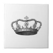 あなたが個人化する銀製の王冠のギフト項目 タイル (正面)