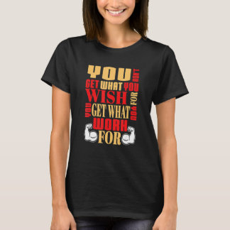 あなたが働くトレーニングアパレおもしろいル1を取得 Tシャツ