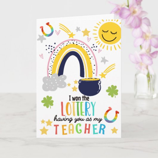 あなたが先生で当たった宝くじ カード (蘭)