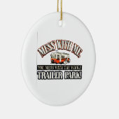 あなたが全トレーラパークと台なしにする私との混乱 セラミックオーナメント (右)