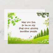 あなたが冗談のテーマパークのような年齢まで生きられますように ポストカード (正面/裏面)