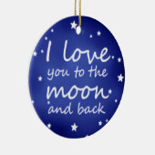 あなたが加える名前メッセージを飾るI愛を個人化して下さい セラミックオーナメント (右)