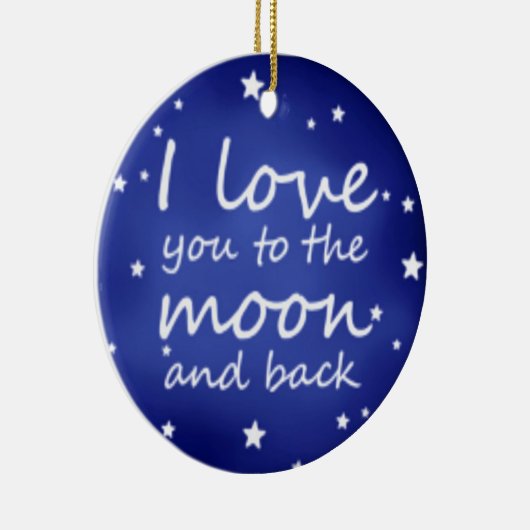 あなたが加える名前メッセージを飾るI愛を個人化して下さい セラミックオーナメント (右)