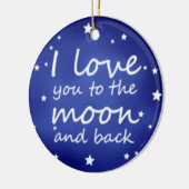 あなたが加える名前メッセージを飾るI愛を個人化して下さい セラミックオーナメント (左)