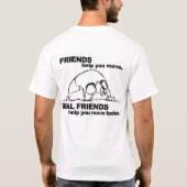 あなたが動かす友人の助け、 Tシャツ (裏面)