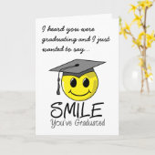 あなたが卒業させたスマイル カード (黄色い花)