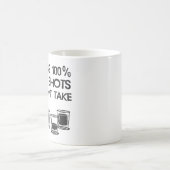 あなたが取らない打撃の100%年を恋しく思います コーヒーマグカップ (中央)