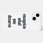 あなたが受けるべきもの iPhoneケース Case-Mate iPhoneケース (裏面 (横))