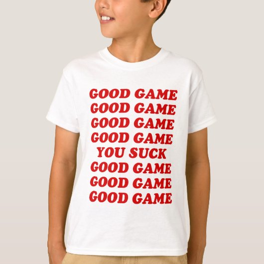 あなたが吸うよいゲーム Tシャツ (正面)