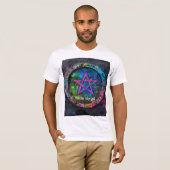 あなたが呪文である・神秘的なSigil Circleデザイン Tシャツ (正面フル)