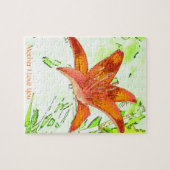 あなたが困惑させるオニユリの母I愛 ジグソーパズル (横)