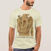 あなたが壊れたところで花開く Tシャツ (正面)