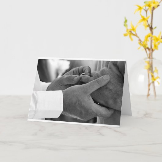 あなたが外に住むことができない人と結婚して下さい カード (黄色い花)