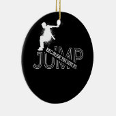 あなたが好きだからジャンプのロープT型ジャンプのトリック セラミックオーナメント (右)
