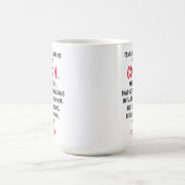 あなたが好きだから火の中も歩くわいとこよ コーヒーマグカップ (中央)