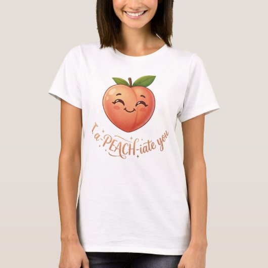 あなたが好きです桃 Tシャツ (正面)