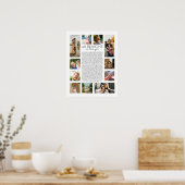 あなたが好きな理由40個の写真コラージュ ポスター (キッチン)