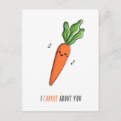 あなたが好き!ユーモアたっぷりの皮肉な表現(ニンジンについて) ポストカード (正面)