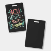 あなたが寝ている間のICU ICU看護師 クリスマス バッジ (正面＆裏面)