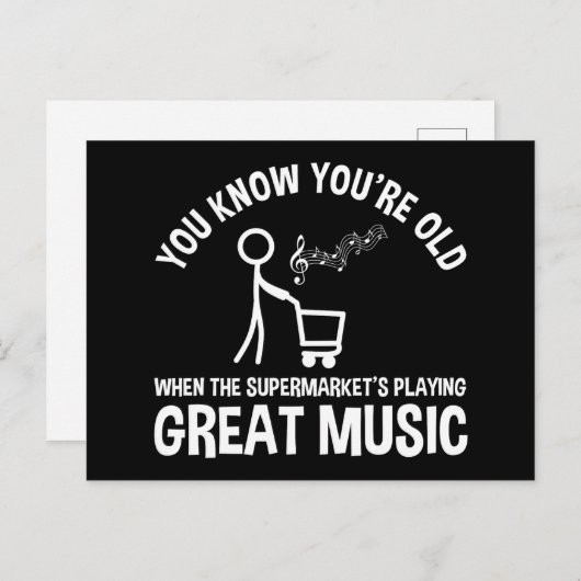 あなたが年をとっている面白い名言 ポストカード (正面/裏面)