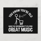 あなたが年をとっている面白い名言 ポストカード (正面)