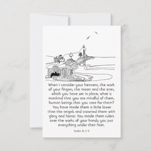 あなたが心に留めている人とは何か聖なる書物、 経典 ノートカード (正面)