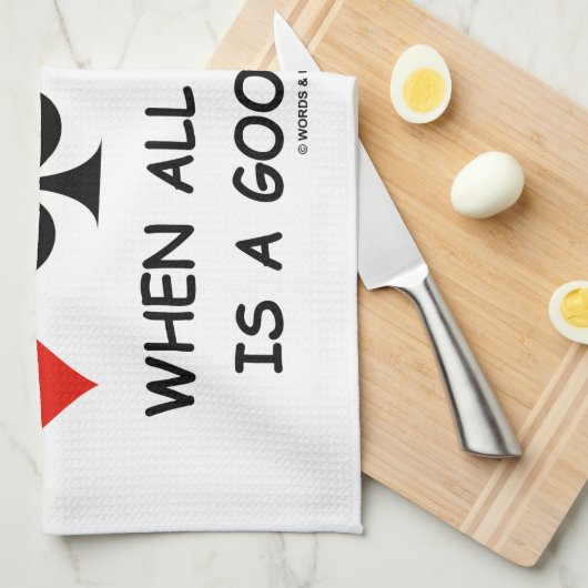 あなたが必要とするすべて時だれがパートナーを必要とするか(橋) キッチンタオル (四つ折り)