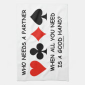 あなたが必要とするすべて時だれがパートナーを必要とするか(橋) キッチンタオル (縦)