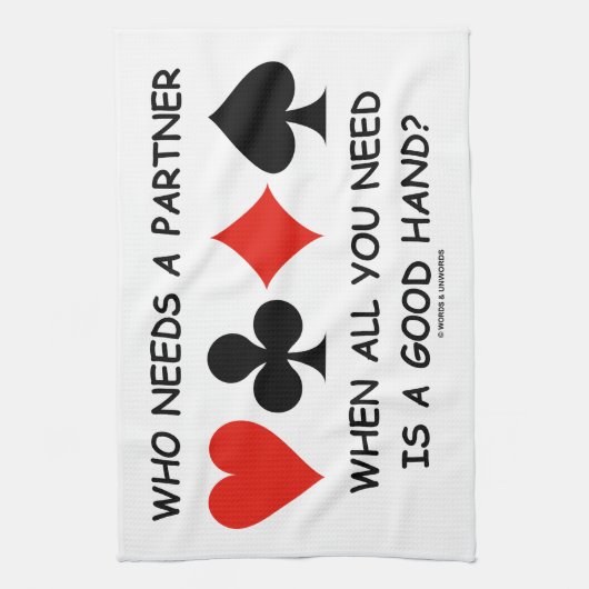 あなたが必要とするすべて時だれがパートナーを必要とするか(橋) キッチンタオル (縦)