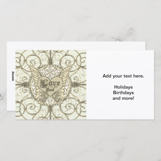 あなたが必要とするのは天使の翼及びハートの愛だけです シーズンカード (正面/裏面)