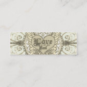 あなたが必要とするのは天使の翼及びハートの愛だけです スキニー名刺 (裏面)