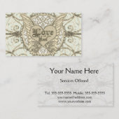 あなたが必要とするのは天使の翼及びハートの愛だけです 名刺 (正面/裏面)