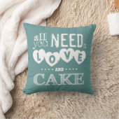 あなたが必要とするのは愛およびケーキだけです クッション (ブランケット)