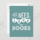あなたが必要とするのは愛および本だけです ポストカード (正面/裏面)