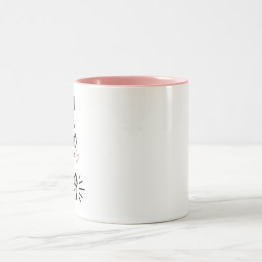 あなたが必要とするのは愛および犬のマグだけです ツートーンマグカップ (中央)