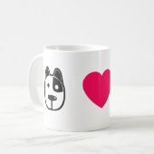 あなたが必要とするのは愛および犬のマグ-おもしろいなギフトだけです コーヒーマグカップ (正面左)
