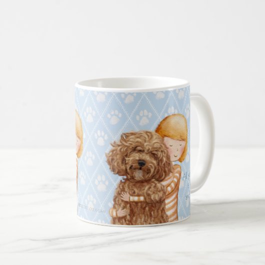 あなたが必要とするのは愛および犬の©のサリーの翼部Nissiläだけです コーヒーマグカップ (正面右)