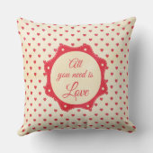 あなたが必要とするのは愛だけです クッション (裏面)