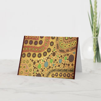 あなたが必要とするのは愛挨拶状だけです カード