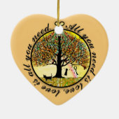 あなたが必要とするのは愛生命の樹だけです セラミックオーナメント (裏面)