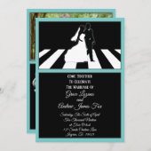 あなたが必要とするのは愛音楽結婚式招待状だけです 招待状 (正面/裏面)