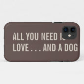 あなたが必要とするのは愛…および犬のiPhone 5の例だけです Case-Mate iPhoneケース (裏面(横))