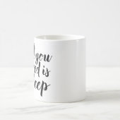 あなたが必要とするのは睡眠だけです コーヒーマグカップ (中央)