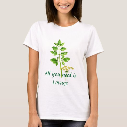 あなたが必要とするのはLovageだけです Tシャツ (正面)