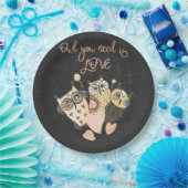 あなたが必要とするフクロウは愛です ペーパープレート (パーティー)