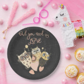 あなたが必要とするフクロウは愛です ペーパープレート (パーティー)