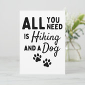 あなたが必要なのはハイキングと犬だけだ カード (スタンド正面)
