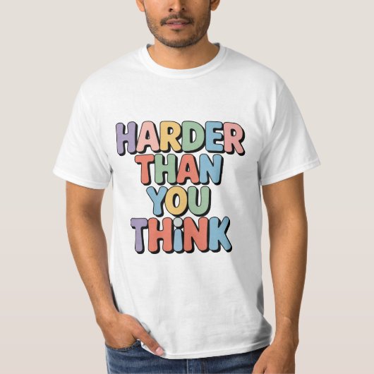 あなたが思うより難しい かわいい 面白い Tシャツ ギフト (正面)